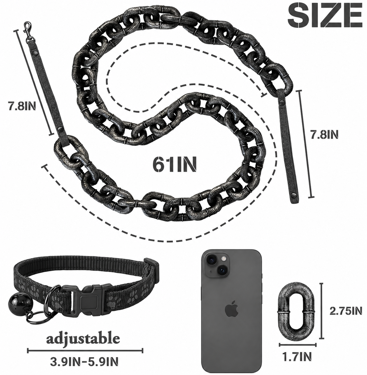 BeastLeash™ Large Dog Chain Leash